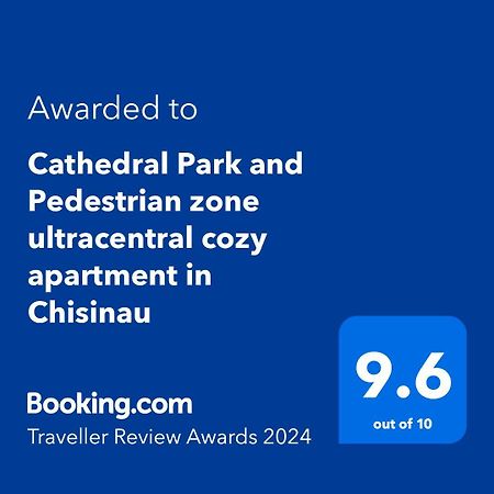 Cathedral Park And Pedestrian Zone Ultracentral Cozy Apartment In Chişinau Exteriör bild
