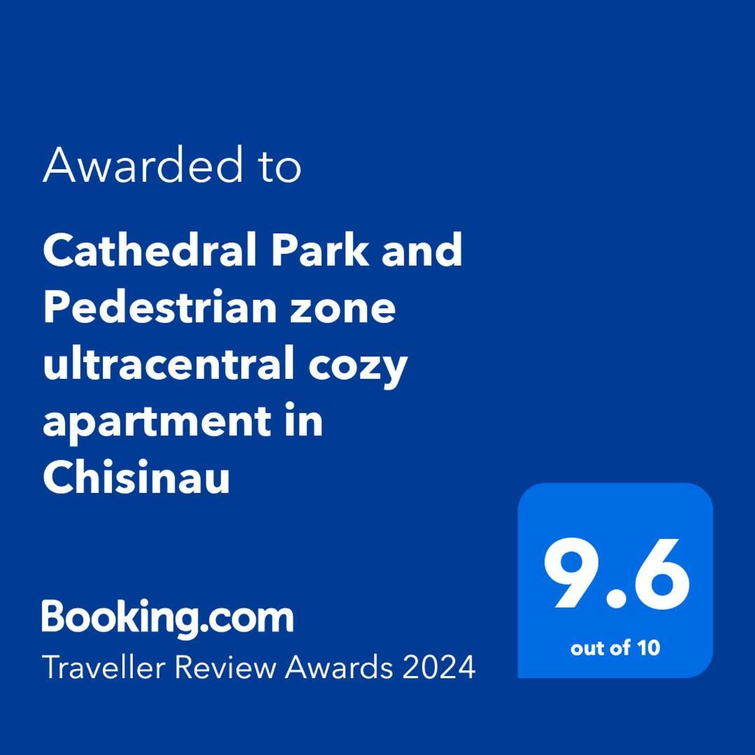 Cathedral Park And Pedestrian Zone Ultracentral Cozy Apartment In Chişinau Exteriör bild